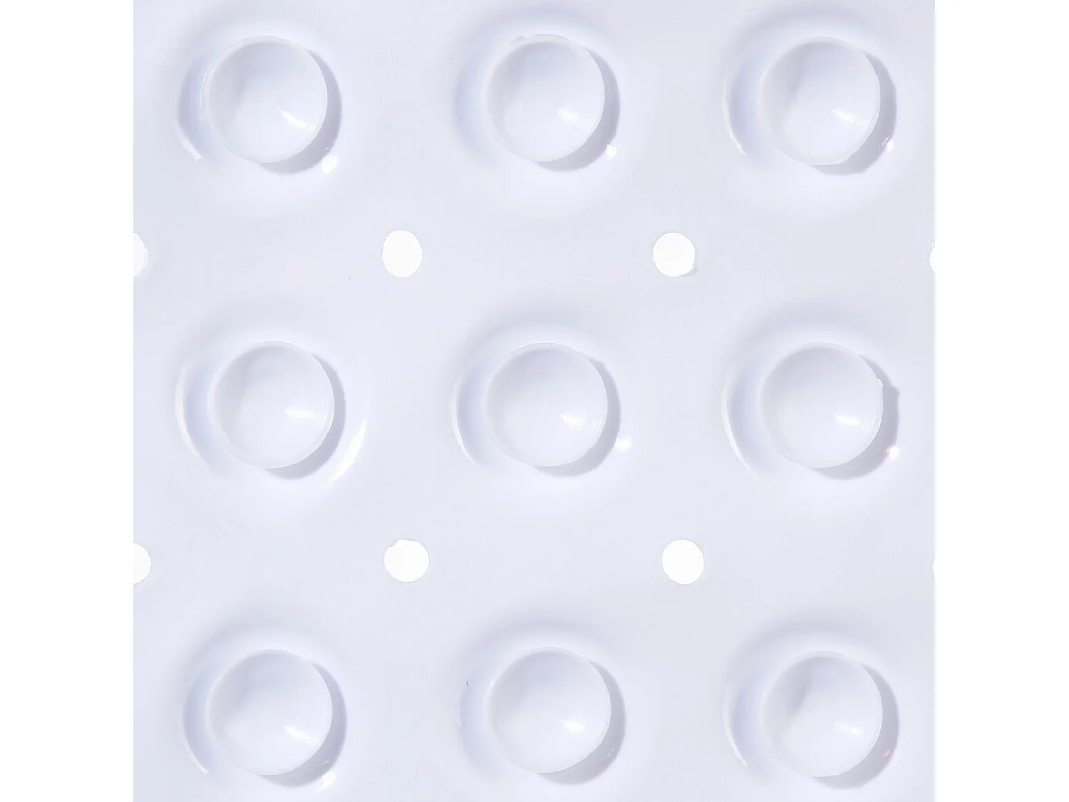 Fond de Douche PVC "Anti-Dérapant" 54x54cm Blanc