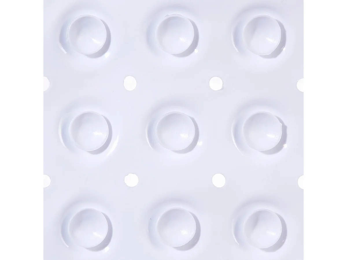 Fond de Douche PVC "Anti-Dérapant" 54x54cm Blanc