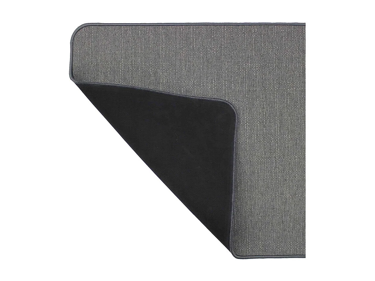Tapis Déco Tissé Uni "Manea" 45x120cm Gris