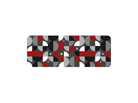 Tapis de Cuisine "Graphism" 45x120cm Multicolore