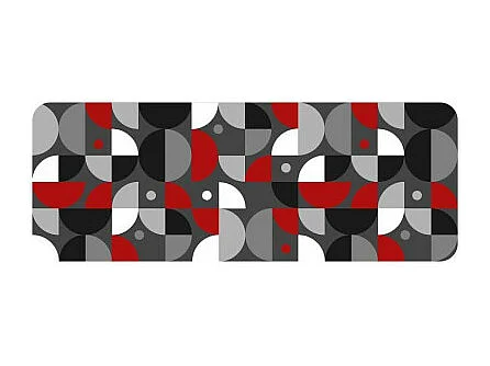 Tapis de Cuisine "Graphism" 45x120cm Multicolore