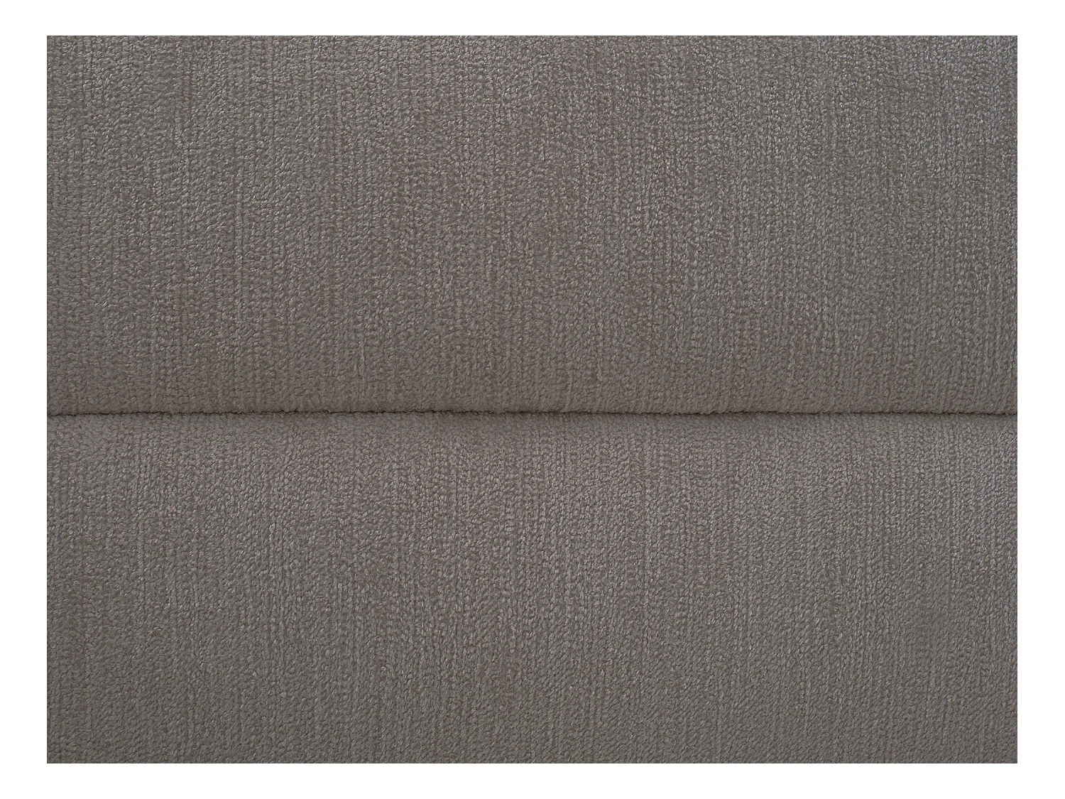 Bett 140 x 200 cm mit geschwungenem Kopfteil + Matratze - Bouclé-Stoff - Grau - LARUMO von Maison Céphy