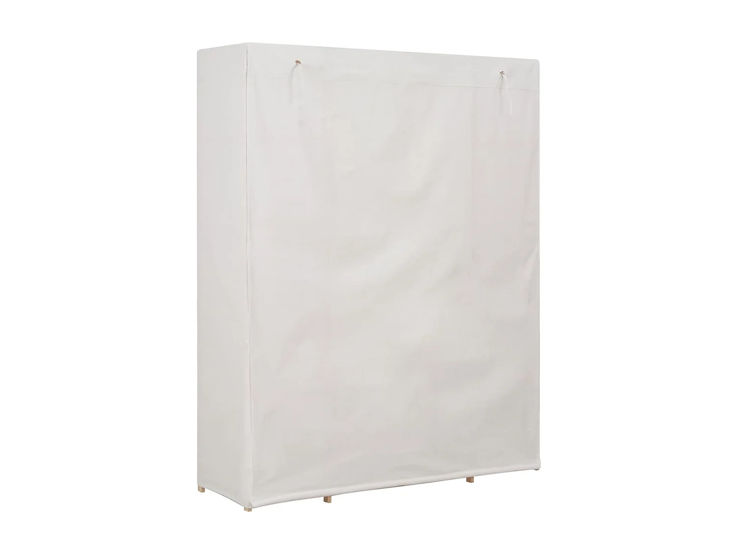 Garde-robe Blanc 135 x 40 x 170 cm Tissu