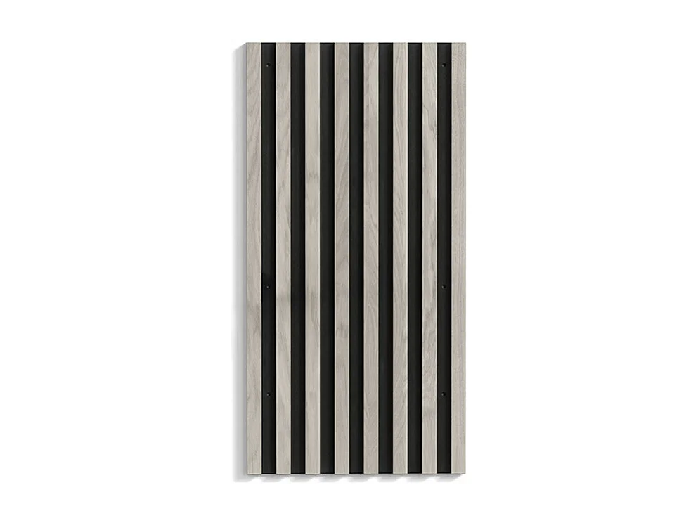 Toulon Wandpaneel Kopfteil und Nachttisch whitewash.