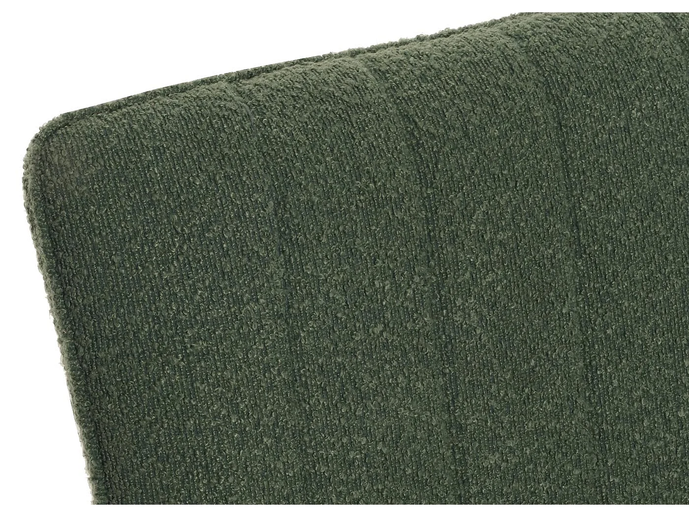 Panca MCW-K16, panca per sala da pranzo imbottita, schienale stoffa/tessuto bouclè metallo 160cm ~ verde