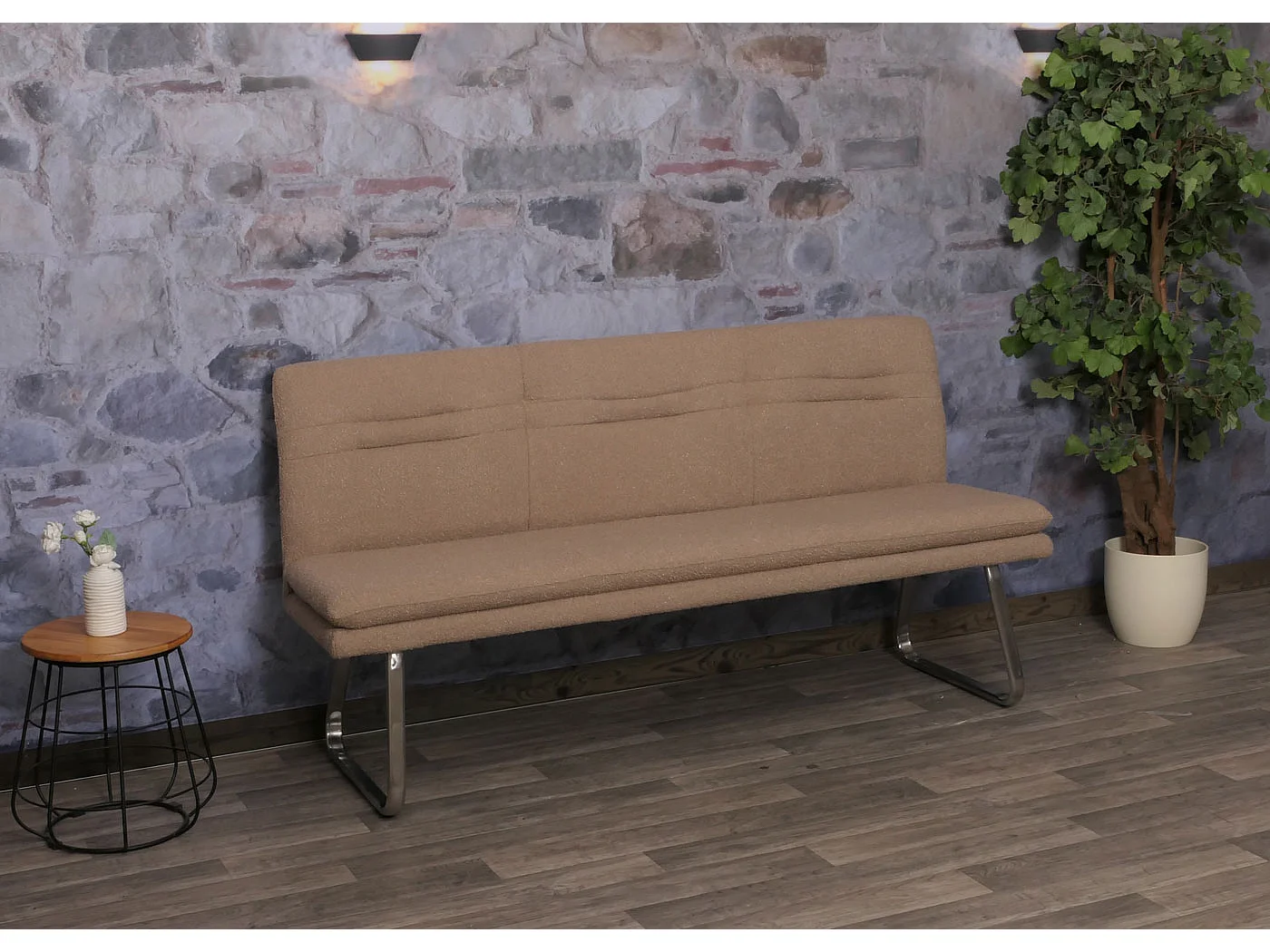 Asiento corrido MCW-H70,  marrón-café