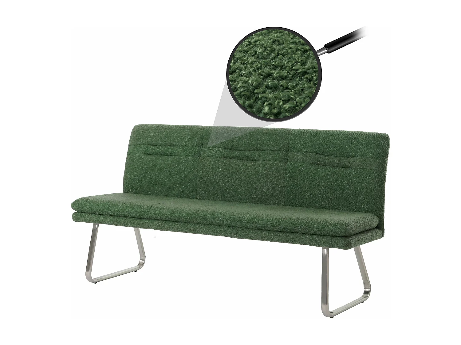 Banco corrido MCW-H70,  verde