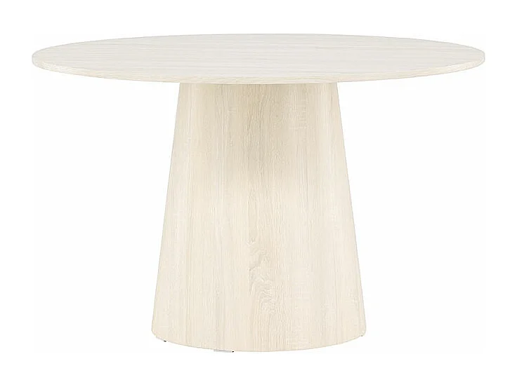 Lanzo eetkamertafel Ø120 cm whitewash.