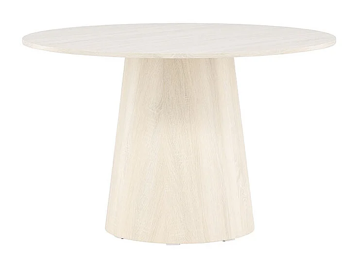 Lanzo eetkamertafel Ø120 cm whitewash.