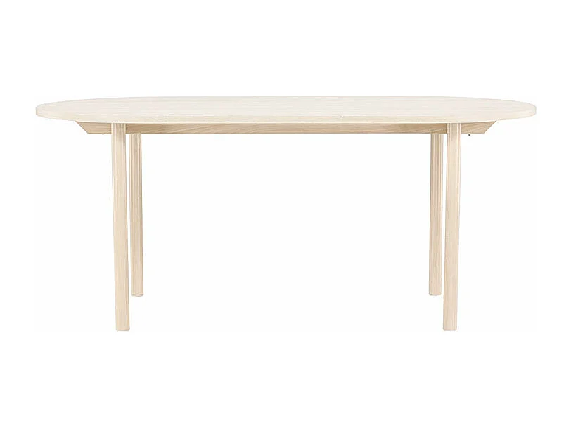 Andy Esstisch oval 90x180 cm whitewash.
