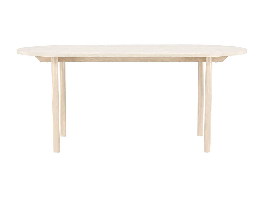 Andy Esstisch oval 90x180 cm whitewash.