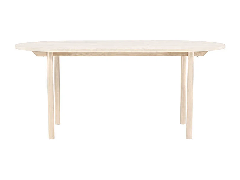 Andy eetkamertafel ovaal 90x180 cm whitewash.