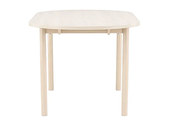 Andy eetkamertafel ovaal 90x180 cm whitewash.