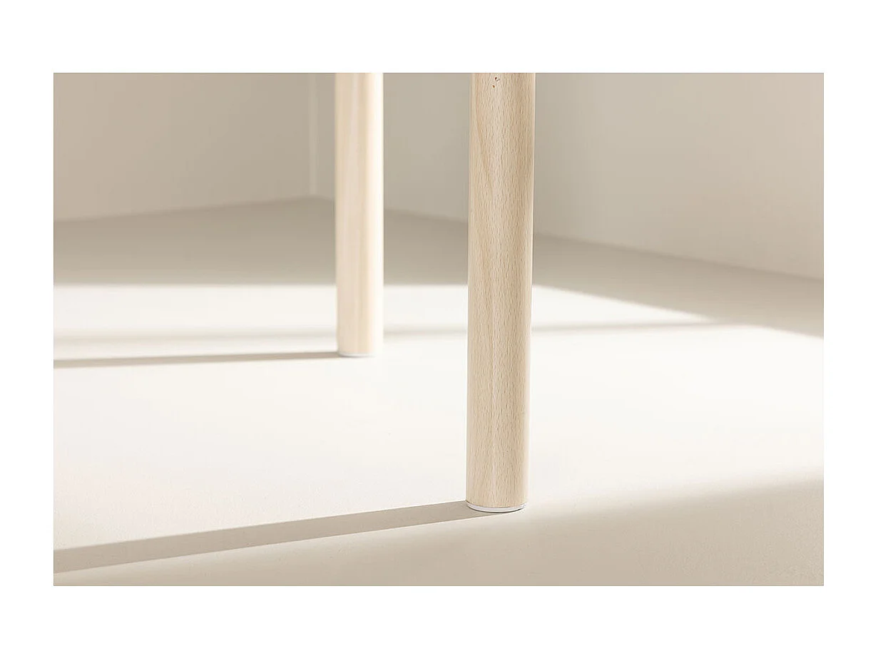 Andy eetkamertafel ovaal 90x180 cm whitewash.