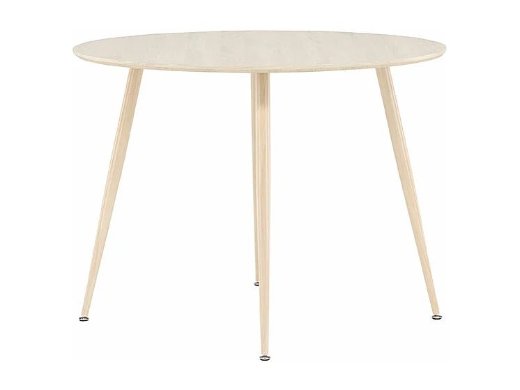 Plaza eetkamertafel Ø100 cm whitewash.