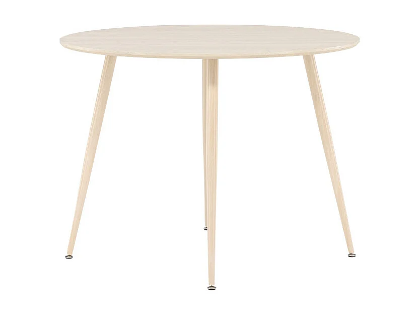 Plaza eetkamertafel Ø100 cm whitewash.