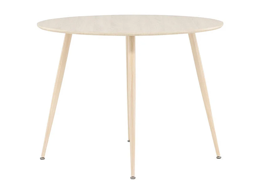 Plaza eetkamertafel Ø100 cm whitewash.