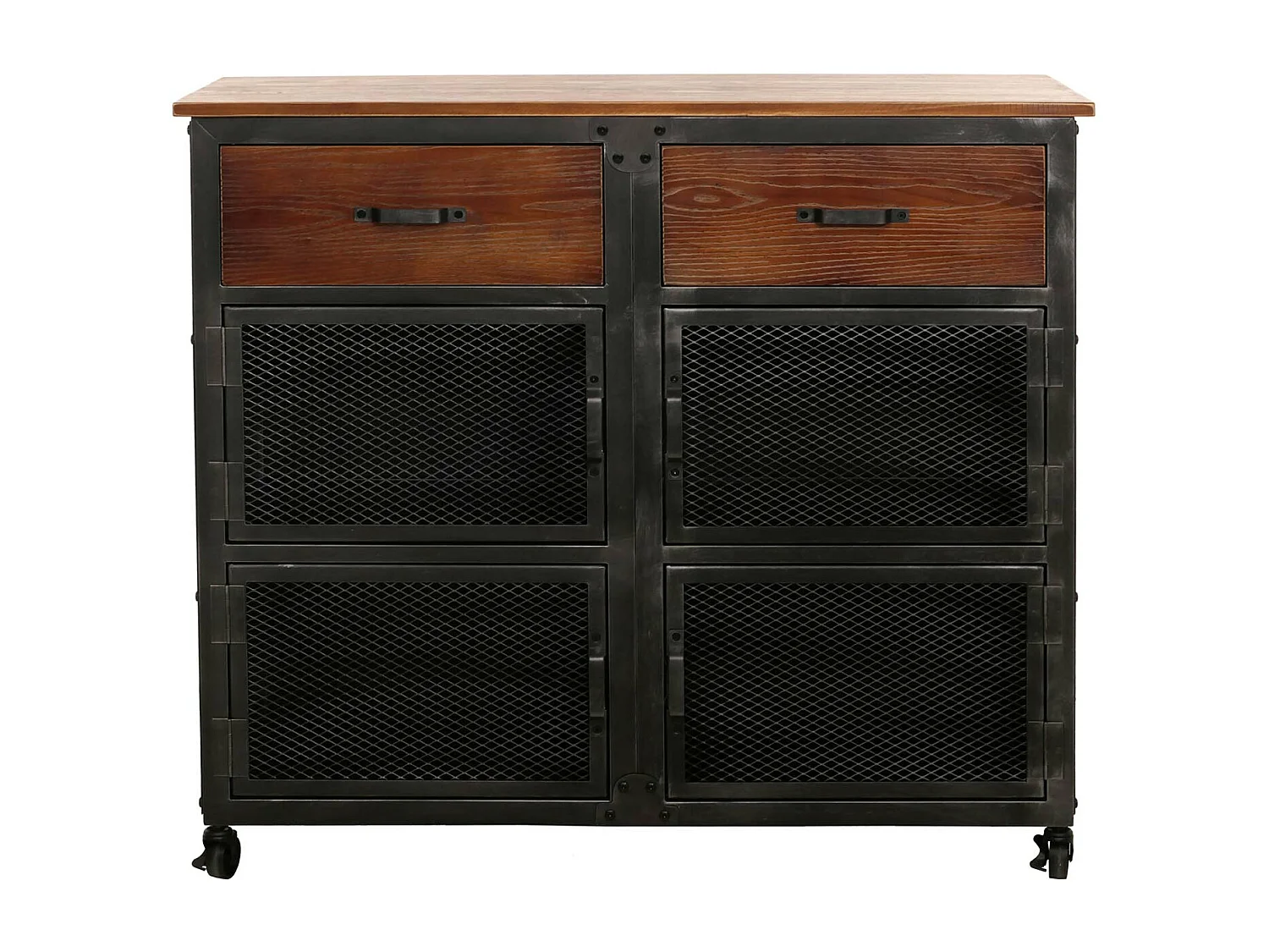 Cómoda MCW-N28,  preto, castanho