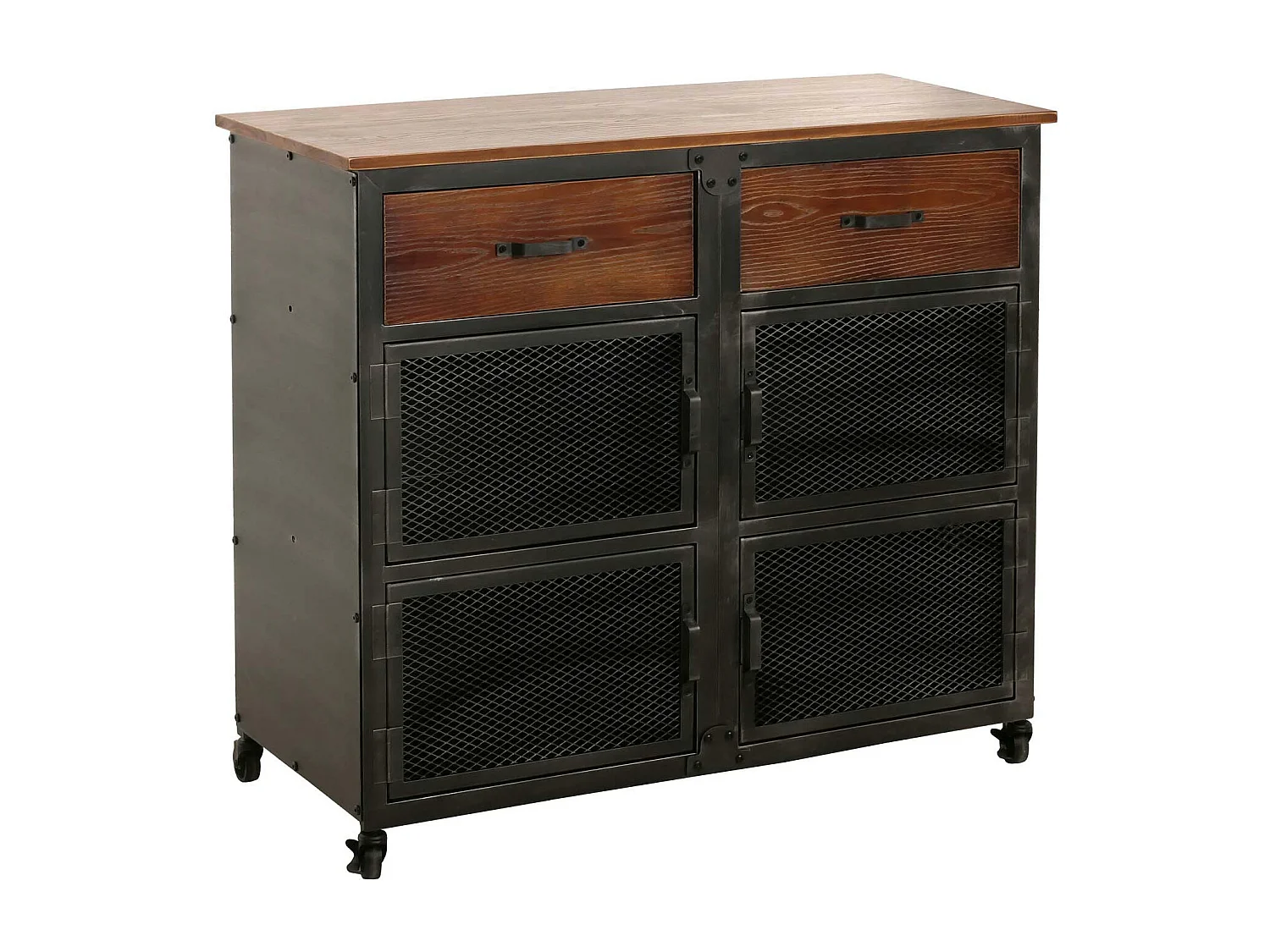 Cómoda MCW-N28,  preto, castanho