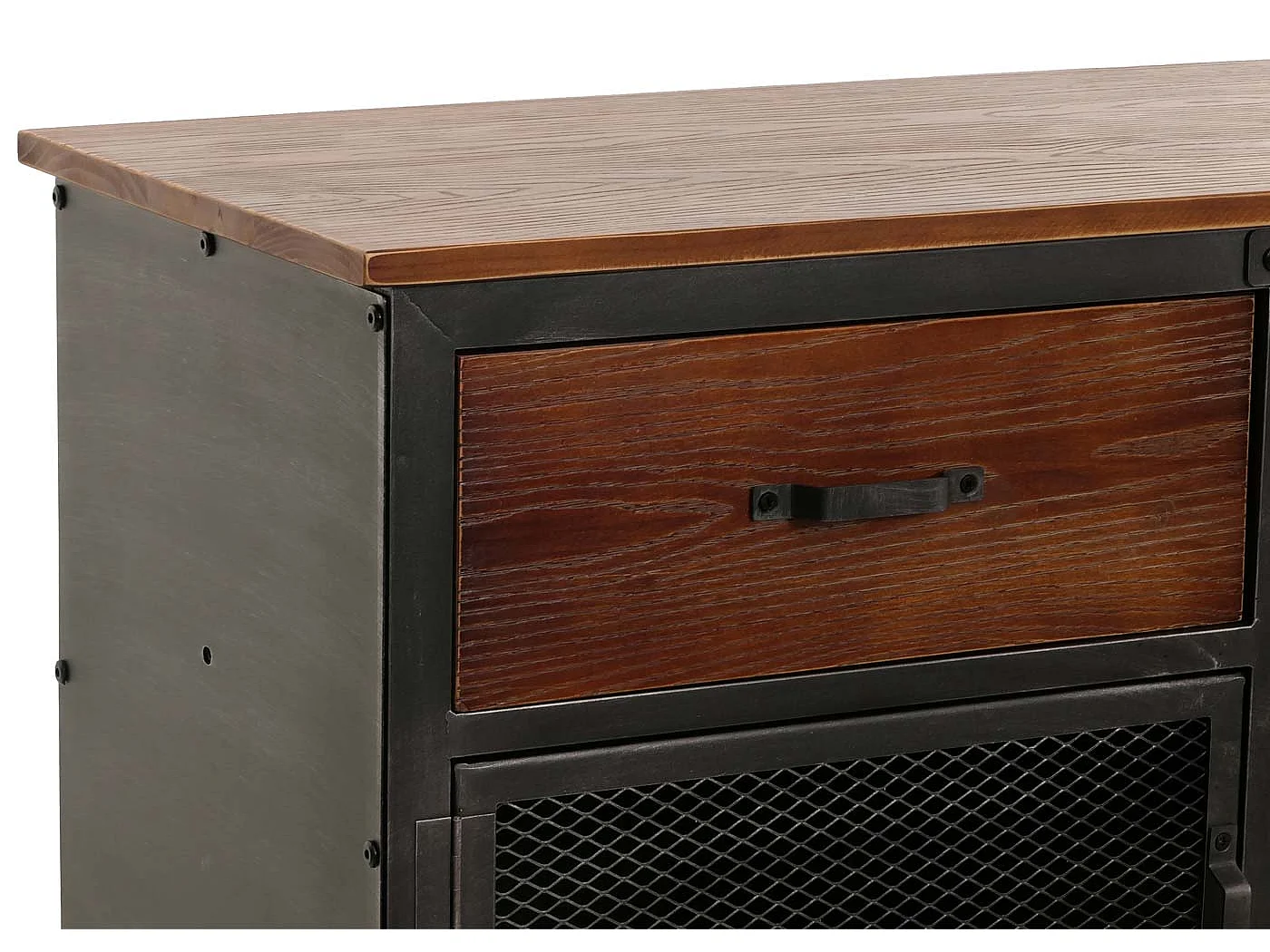 Commode MCW-N28,  zwart, bruin