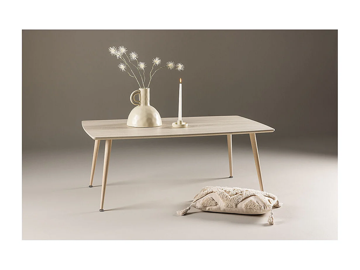 Plaza table basse whitewash.