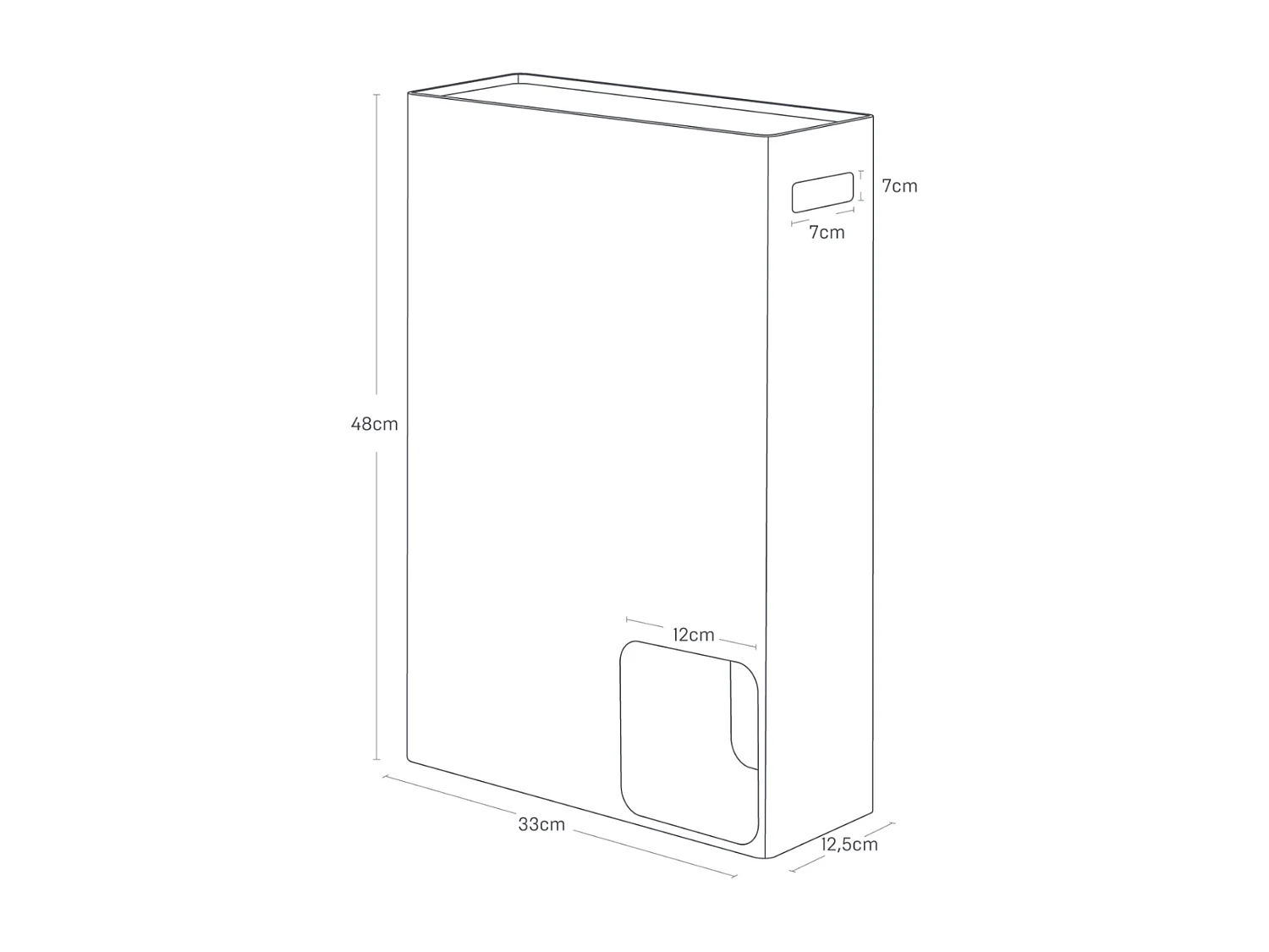 Rangement pour papier toilette L33 cm - PLATE
