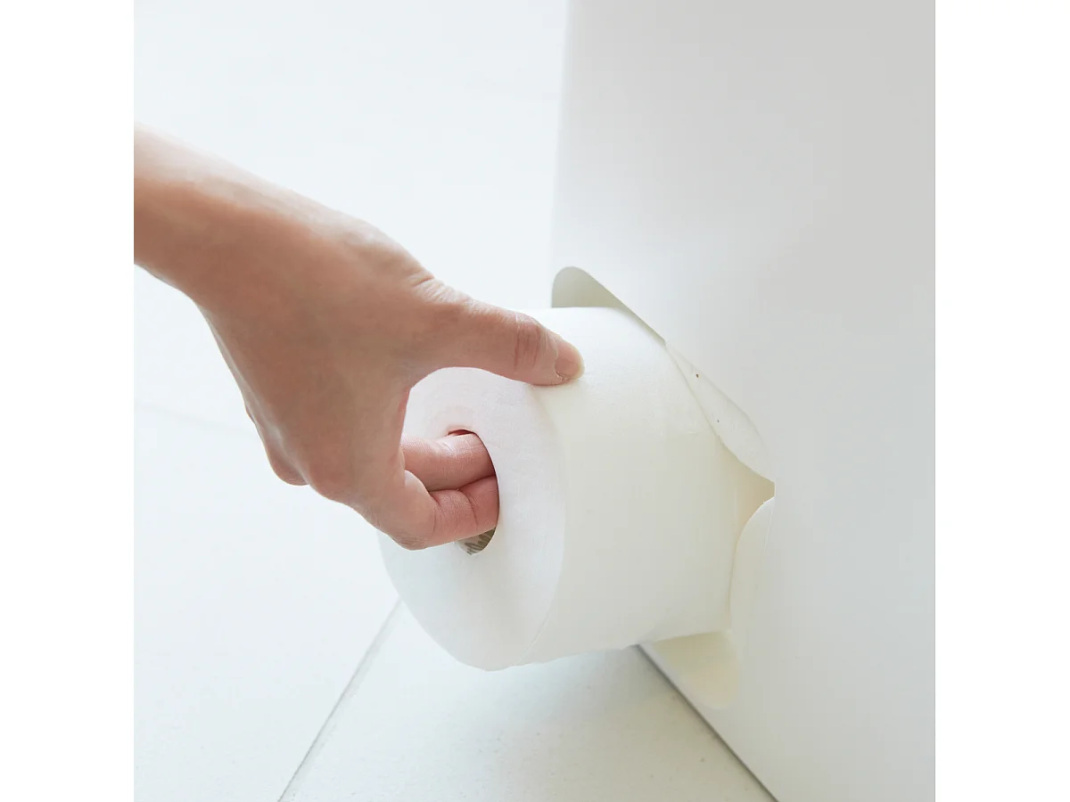 Uchwyt na papier toaletowy, szerokość 33 cm - płaski