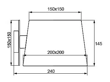 Applique design carré Caro