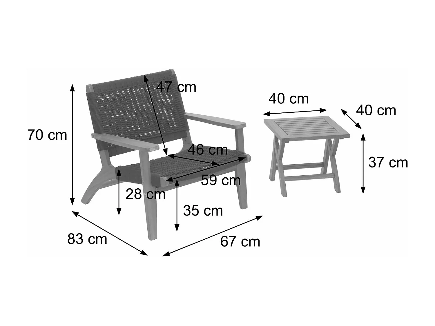 Lounge-tuinset MCW-N49