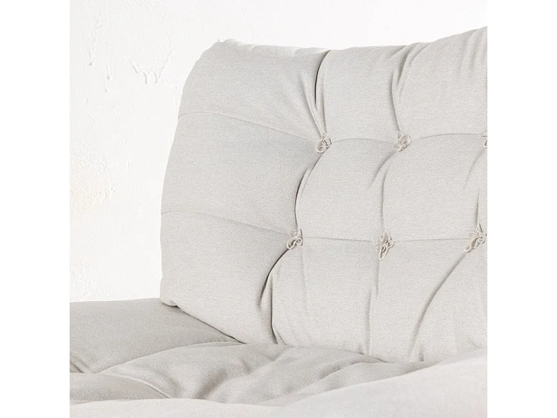 Florens fauteuil blanc cassé.