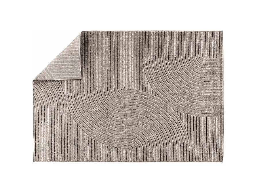 Tapis Déco "Vince Solar" 240x340cm Marron