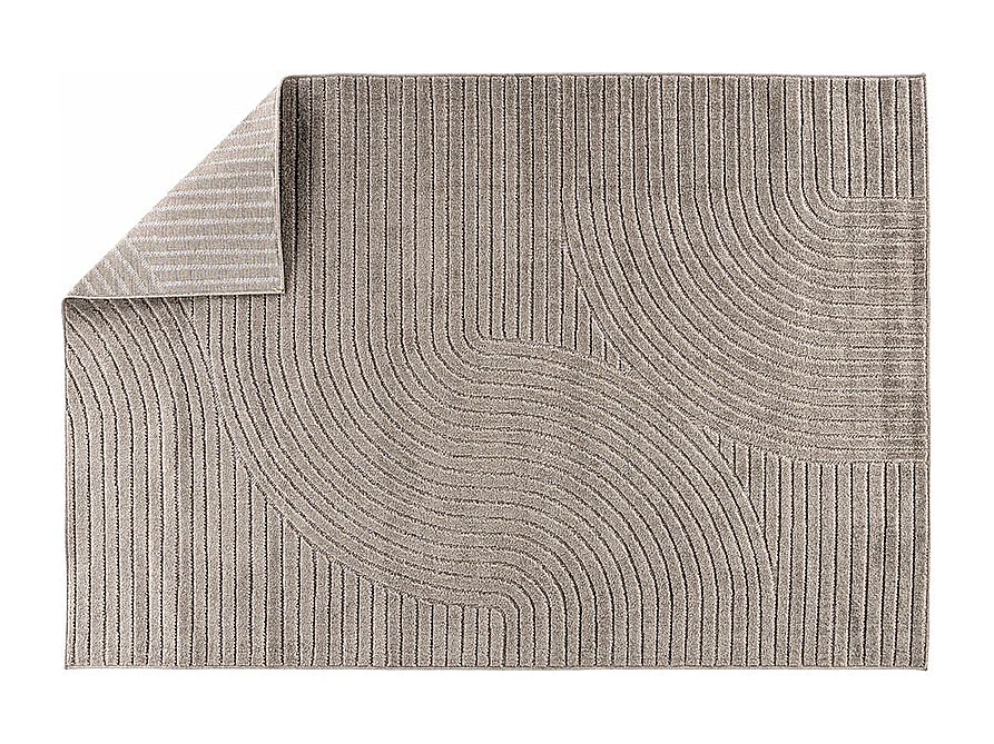 Tapis Déco "Vince Solar" 240x340cm Marron