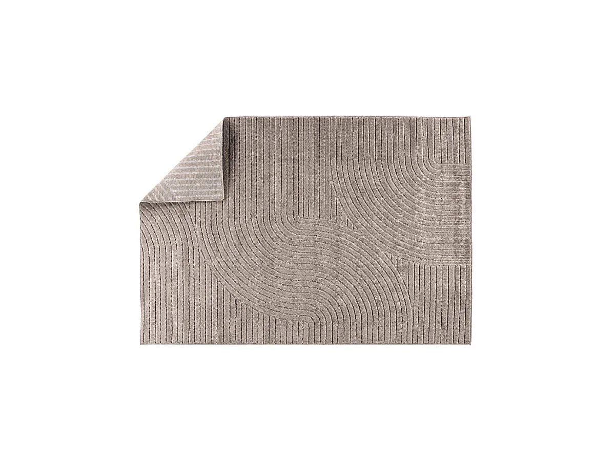 Tapis Déco "Vince Solar" 240x340cm Marron