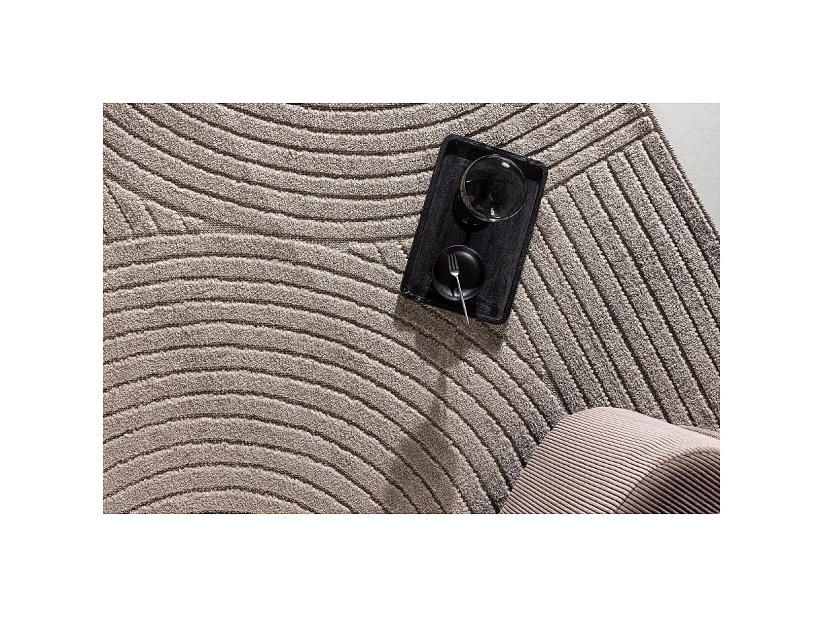 Tapis Déco "Vince Solar" 240x340cm Marron