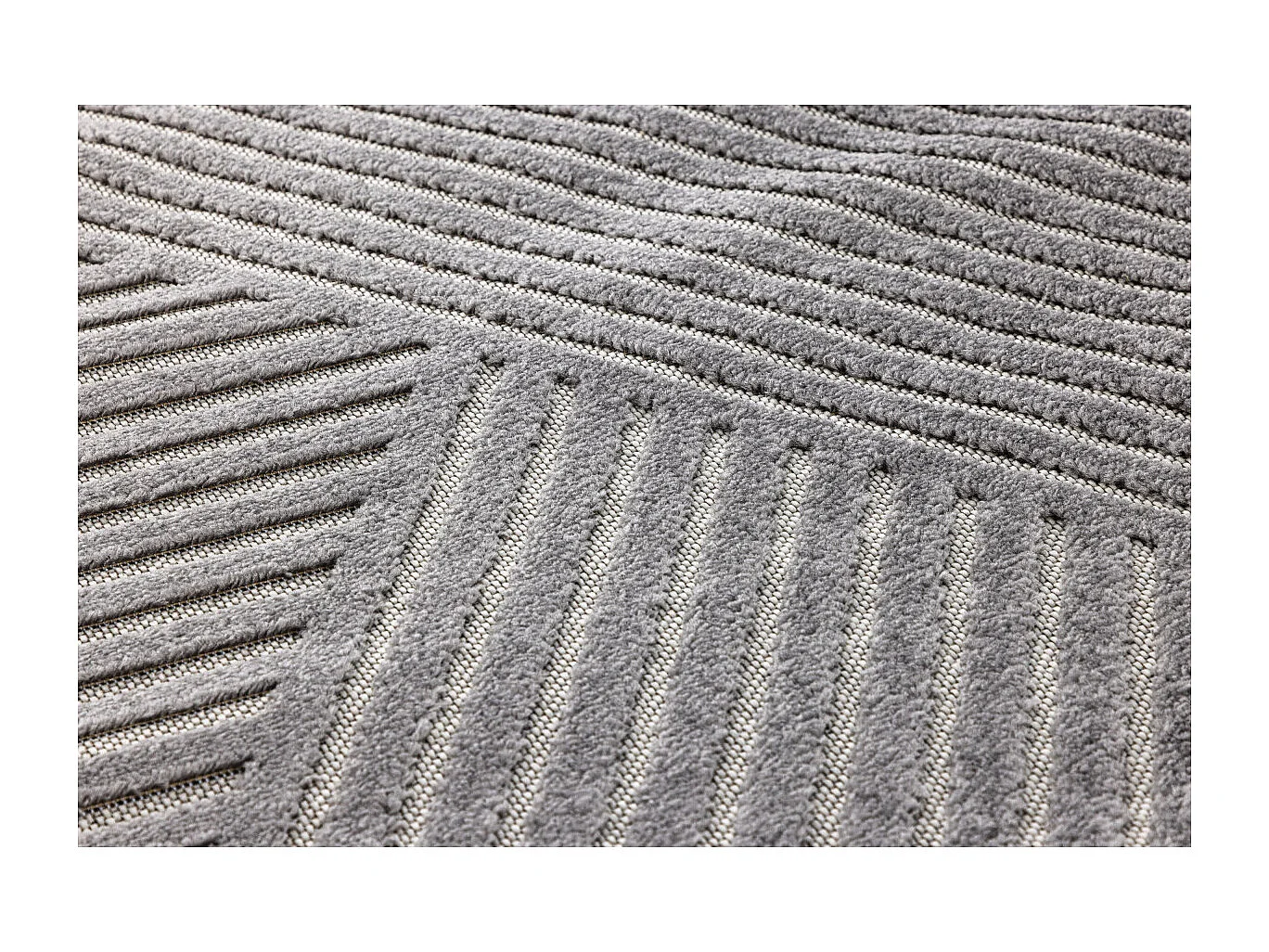 Tapis Déco "Aron Solar" 240x340cm Gris