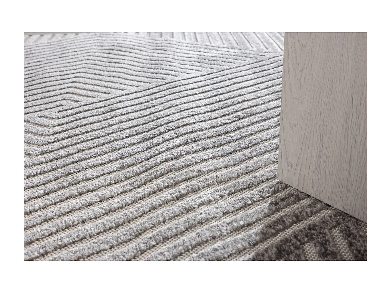 Tapis Déco "Aron Solar" 240x340cm Gris