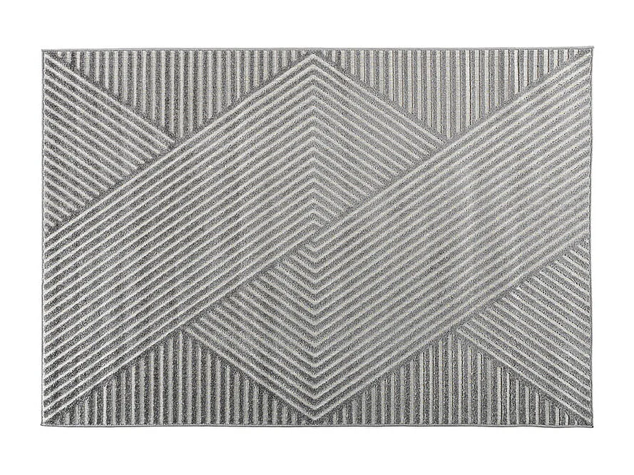 Tapis Déco "Aron Solar" 160x230cm Gris