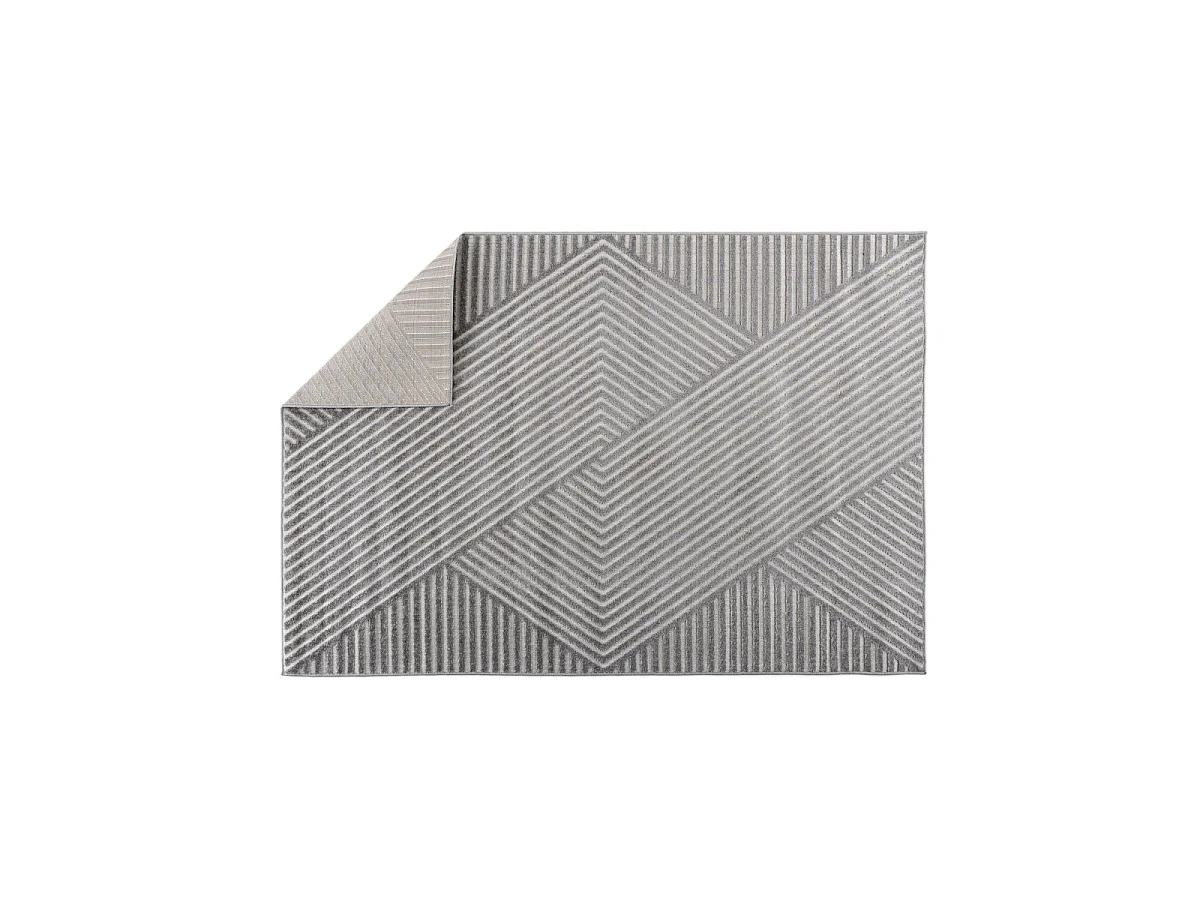 Aron Teppich 160x230 cm grau.