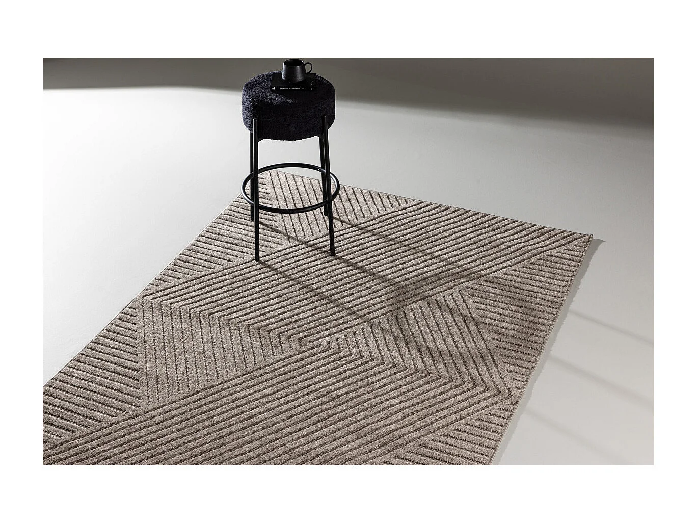 Tapis Déco "Aron Solar" 160x230cm Marron