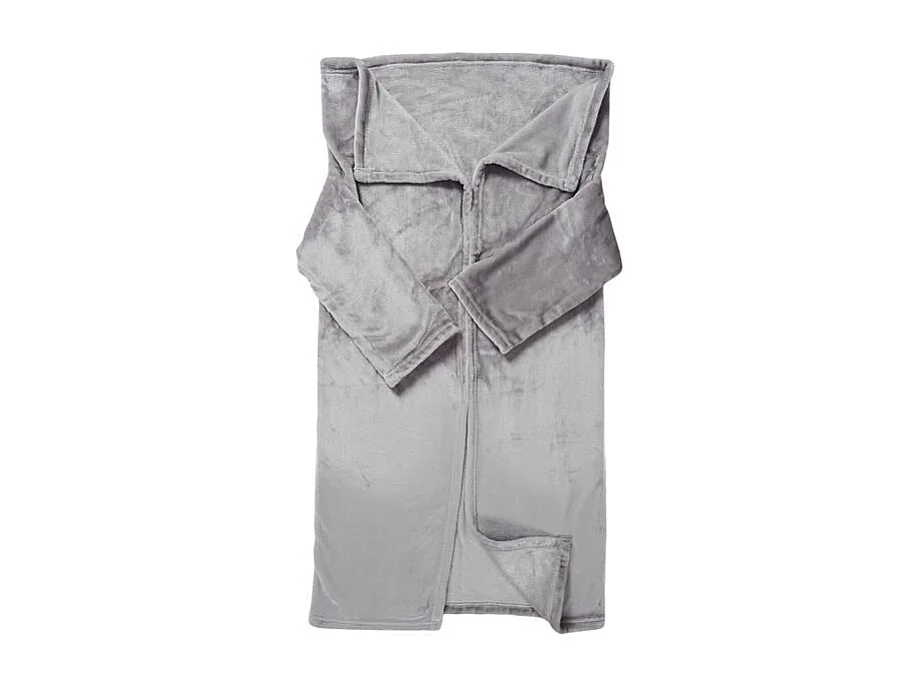 Plaid A Manches Enfant Gris 140x100cm Gris