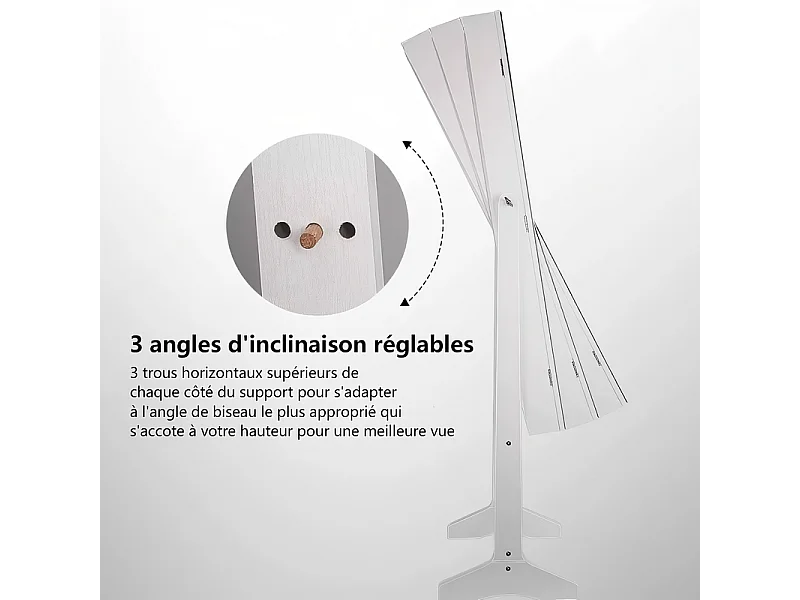 2 in 1 sieradenkast met spiegel, vrijstaande opbergkast, grote capaciteit, sieradenopslag, plank, H 152CM, wit