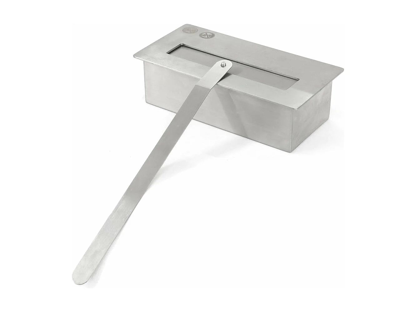 Cheminée au bioéthanol Stockholm cheminée bio au sol en bois blanc L75xP24xH68 cm