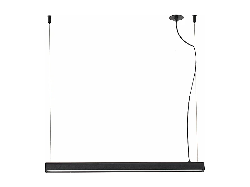 VICO 600 Zwarte hanglamp met ingebouwde baldakijn