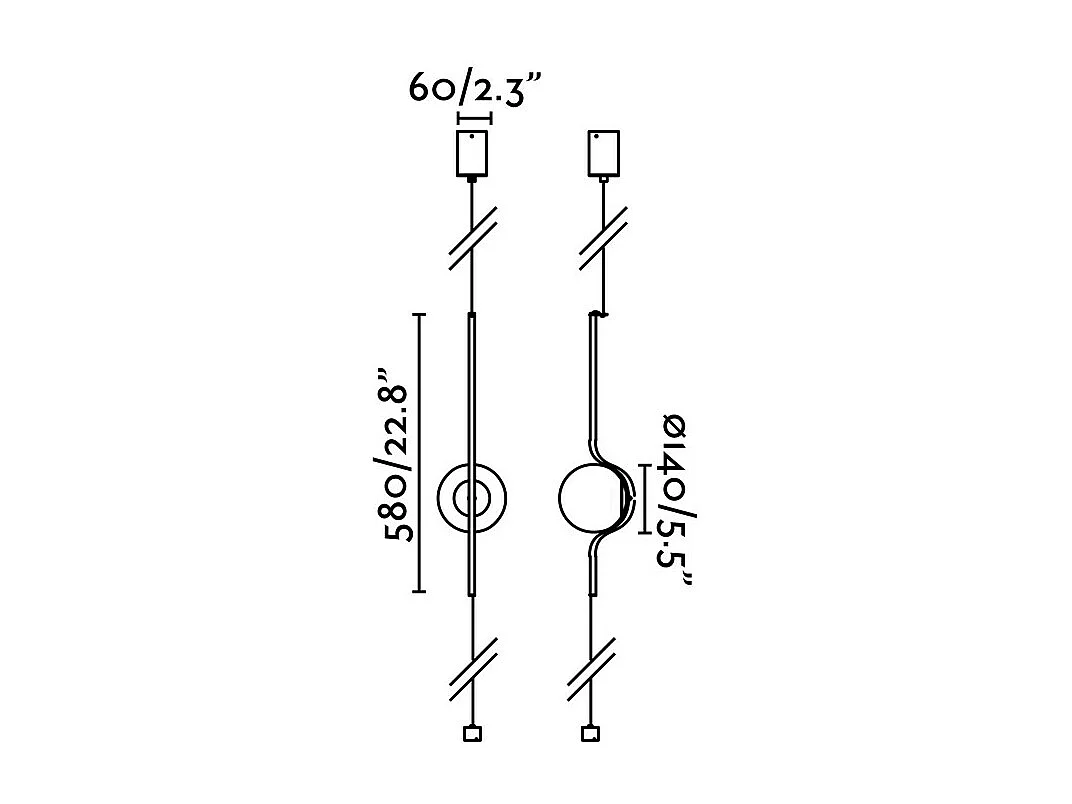 LE VITA Suspension/lampadaire doré