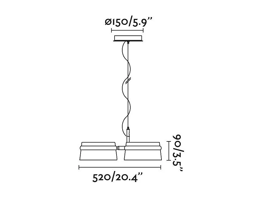 LOOP Lampe à suspension Frêne