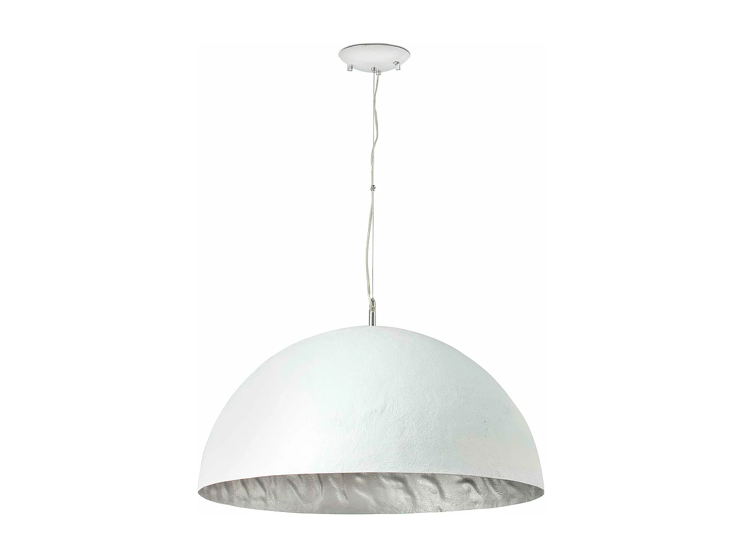 MAGMA Lampe à suspension blanche et grise