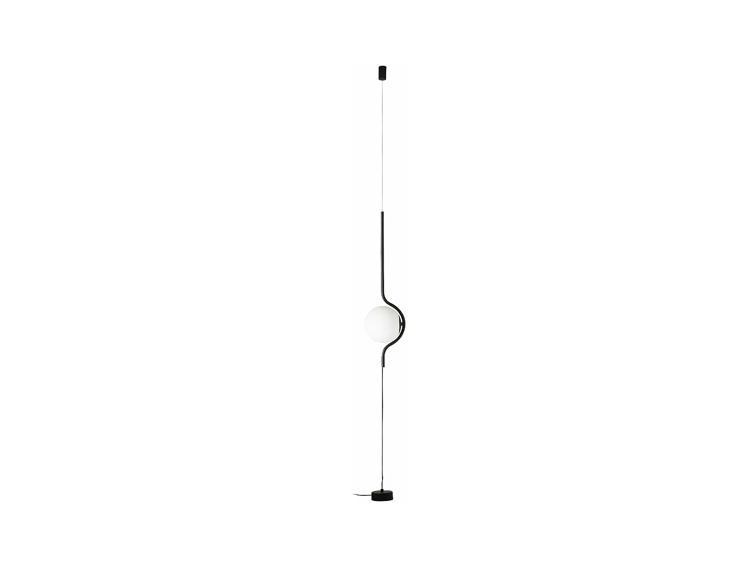 LE VITA Candeeiro de pé/suspensão preto