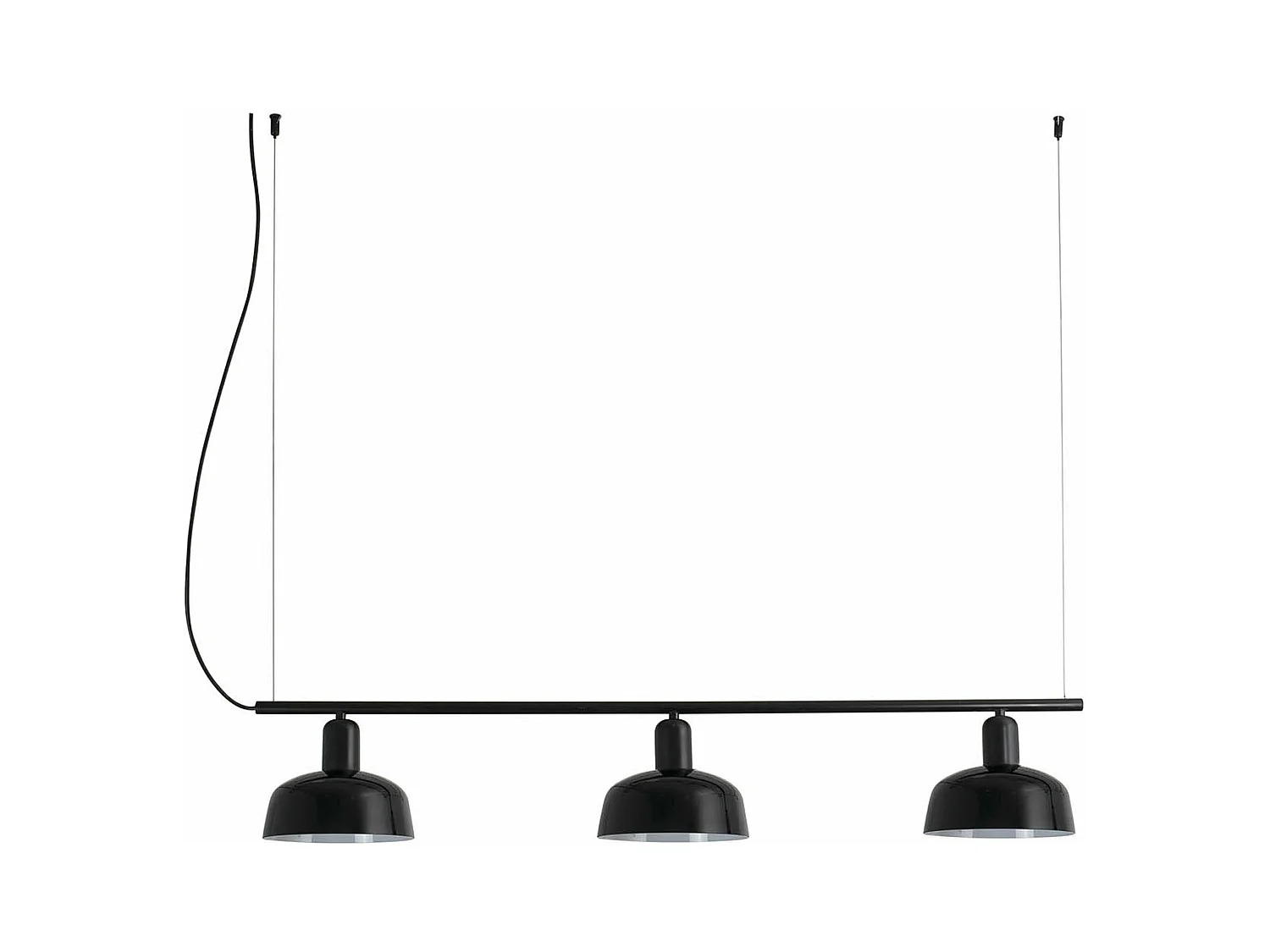 TATAWIN LINEAL S Schwarze lineare Hängeleuchte
