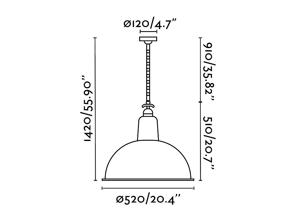 Lampe à suspension LOU Verte