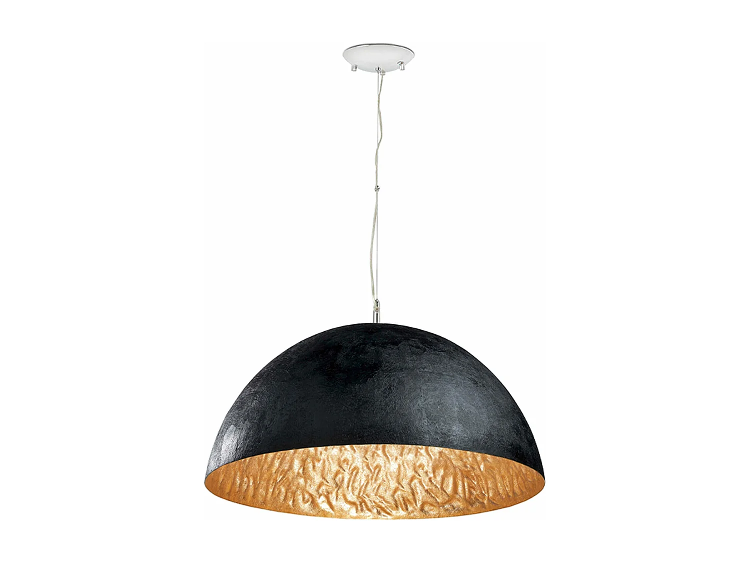 Candeeiro suspenso MAGMA preto e dourado